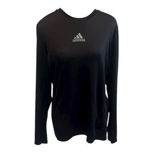 Adidas Black Crew Neck Long Sleeve Top